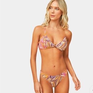 Maaji Caramel Foliage Bikini Set size small top/medium bottom